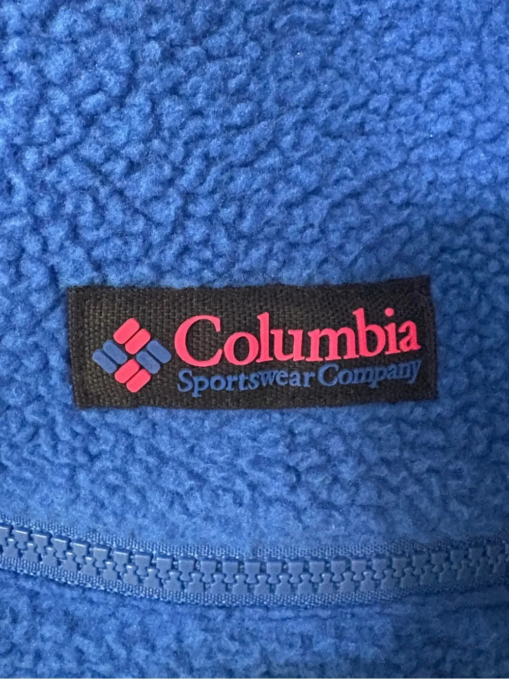NWT Columbia Helvetia Half Snap Fleece Pullover Men’s Large Blue Pink Sherpa